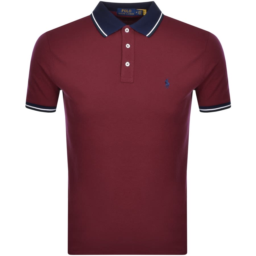 Alternative Image for ProductRalph Lauren Slim Fit Polo T Shirt Burgundy1